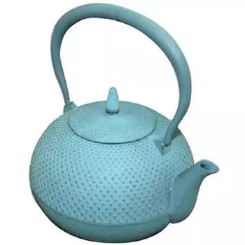 Чайник Ikenaga Iron Works Iron Kettle, произведенный в Японии, совместим с IH Nanbu Ironware Shackle, зеленый бамбук, 1,2 л