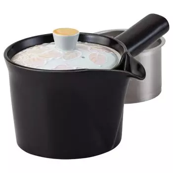 Чайник Imari ware из нержавеющей стали с цветочным узором, глазурованный чай, изготовлен в Японии 25506 (супер фильтр), узор, персиковый, примерно. 340мл, розовый