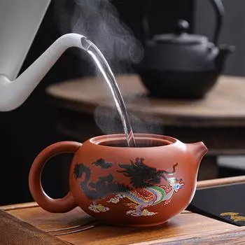 Чайник из фиолетовой глины, меняющий цвет, чайник Xishi, меняющий цвет, чайный сервиз Kung Fu, меняющие цвет чашки