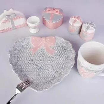 Чайник Love Tea Cup Керамический чайник Цветочный чайный сервиз Master Pot с отверстиями для фильтра Американский креативный чайник Кофейный горшок Набор вязаный