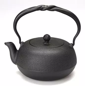 Чайник Nambu Ironware Iron Kettle Round Arale Direct Fire IH Compatible Made in Japan Чайник Nanbu Iron Kettle Large Capacity Teapot Чайник Nambu Iron Iron коричневый