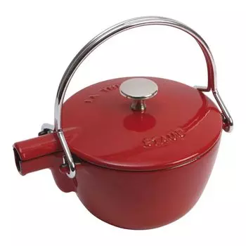 Чайник staub Cherry Kettle Pot IH совместимый круглый чайник Round 16.5cm 40509-904