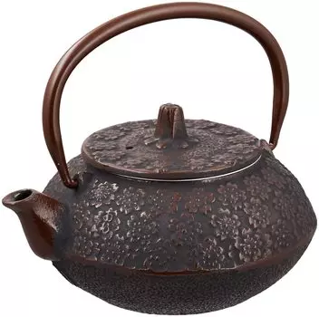 Чайник Tonami Shoten черный круглый Sakura 0,5 л 102-12 чёрный