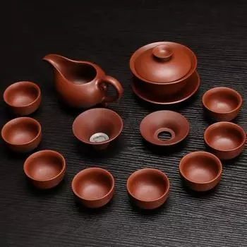 Чайные сервизы с китайским драконом в стиле кунг-фу, настоящий чайник из фиолетовой глины Исин, чашки Цзыша, чистое руководство, чайный сервиз, высококачественный чайный сервиз NO 2