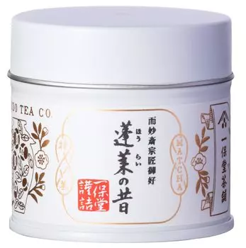 Чайный домик Matcha Ippodo Horai no Mukashi, 20 г, банка японского чая, киотский порошок
