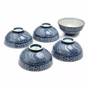 Чайный набор Ranchant Rice Tea Set of 5 Multi Kyoji N678540 Arita Made in Japan Чаша, Чаша, (большой), Гребень, 11,85,8 см, керамика,