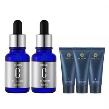 Chamenne Vitamin C Skin Eye Serum 15mlx2+season 3 Treatment 50gx3 none/20