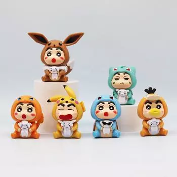 Chan Shin Crayon Psyduck Bulbasaur Charmander Design Modeling Ornaments