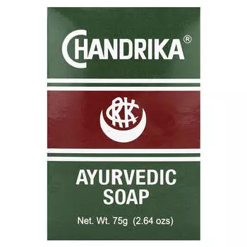 Chandrika Soap, аюрведическое мыло, 1 упаковка, 2,64 унции (75 г)