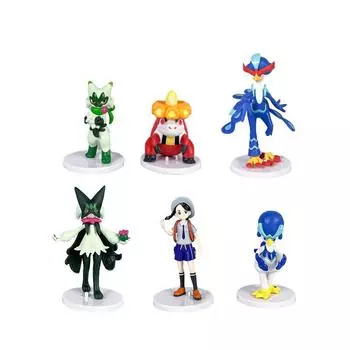 Character Pokmon Figure Model Set With Assembly For Gift Display And Fans Anime