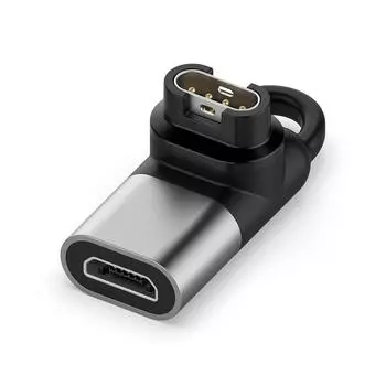 Charger Adapter Micro USB Female for Fenix 7/7S/7X/6/6S/6X (Grey)