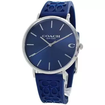 Charles Rubber Belt Blue Unisex 14602634 [Coach] Men s Women s [Item]