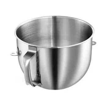 Чаша для миксера из нержавеющей стали объемом 7 литров для миксеров Kitchenaid объемом 7 литров с наклонной головкой KSM70SKXXV8 KSM70SKXXCA KSM70SKXXBK с ручкой CHINA
