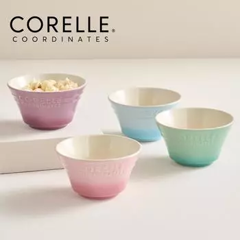 Чаша для риса Corelle Breeze Stone, 4 шт., столовая посуда, можно мыть в посудомоечной машине, духовку, 4 цвета