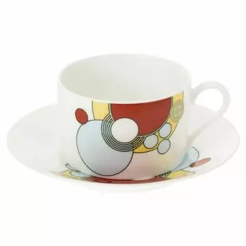 Чашка-блюдце Noritake 185 куб. см. Frank Lloyd Wright Imperial Bone China & (Кофе чай) Т97282/4614