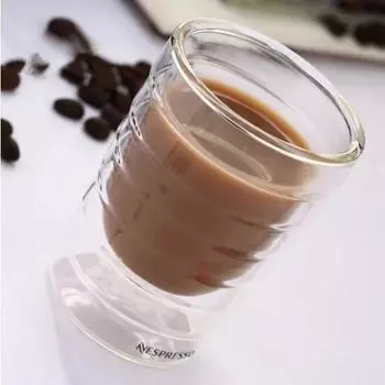 Чашка для эспрессо Термостакан для чая, молока, напитков Стаканы Caneca Hand Blowed Double Wall Whey Protein Чашка для кофе Nespresso 85ml