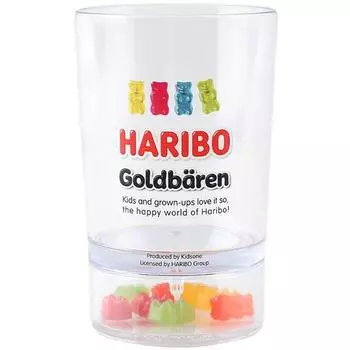 Чашка Haribo Gold Bear прозрачная 200мл, надпись, 1 шт.