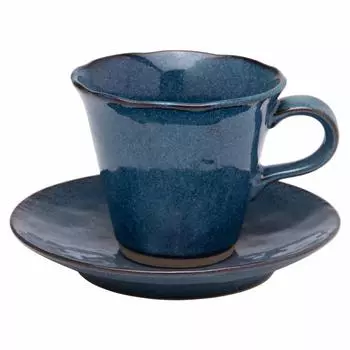 Чашка и блюдце Mino ware морской огурец W30130