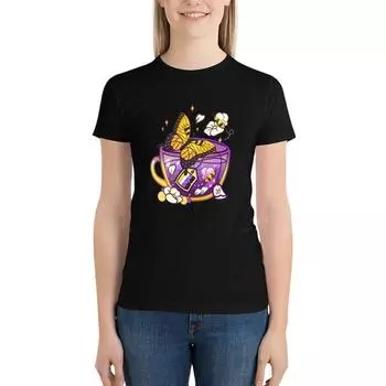 Чашка Pride Flag - Футболка Butterfly Non-Binary Футболки Эстетическая одежда Футболки для женщин S белый
