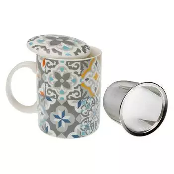 Чашка с фильтром для настоев Versa Alfama Керамогранит (8х10х8см)