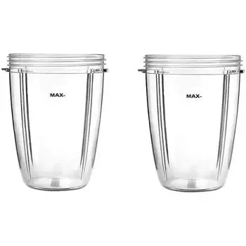 Чашки на 24 унции для аксессуаров Nutribullet, 600 Вт, 900 Вт, блендер, соковыжималка, миксер, запасные части(2 шт.) CHINA