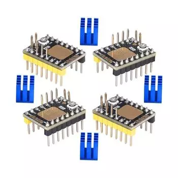 Часть 3D-принтера Stepstick Mute TMC2130 V3.0 Драйвер шагового двигателя с радиатором для SKR V1.3 Ramps 1,6 GENLControl