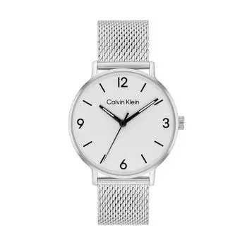 Часы 2023 ck25200433 Серебряные [Calvin Klein] Мужские серебряный