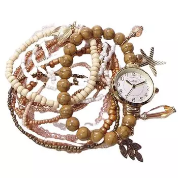 Часы Analog Napua Bangle с браслетом Brown [Fieldwork] YM009-4 женские коричневый