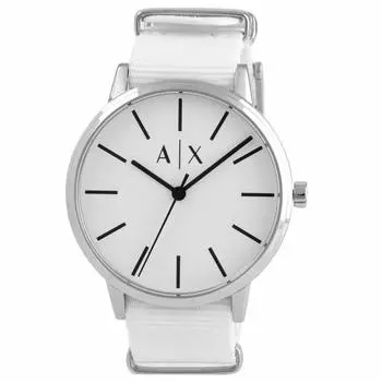 Часы Armani Cayde AX2713 белые [A|X Exchange] мужские [Товар]