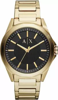 Часы Armani Exchange Drexler с черным циферблатом из золота и нержавеющей стали AX2619 для мужчин [Товар]