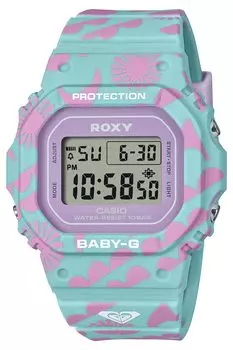 Часы Babygie Collaboration Model Biomass Plastic Green x Pink [Casio] []ROXY BGD-565RX-2JR женские зелёный