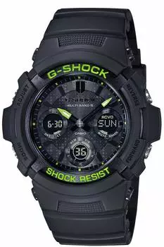 Часы Black and Yellow Series Black [Casio] G-Shock AWG-M100SDC-1AJF Мужские