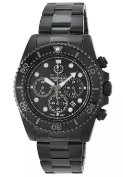 Часы Bronica Date Display Solar 20 ATM Water Resistant Watch [BRONICA] Diver s BR-821-BBK (черный)