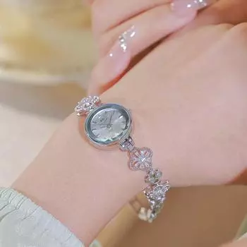 Часы Bs Bee Sister Crystal для женщин, известный роскошный бренд, водонепроницаемые, элегантные, с маленьким циферблатом, женские наручные часы серебряный