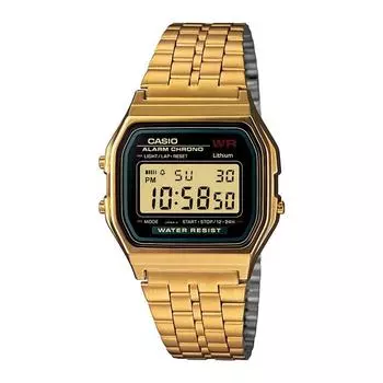 Часы Casio A 159wgeA 1A159wgeA 1 стандартные цифровые золотые наручные часы унисекс []