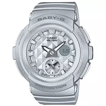 Часы CASIO BABY-G с заклепками и циферблатом серии BGA-195-8AJF Silver NEW из Японии