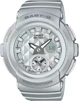 Часы CASIO Baby-G Studs Dial Series Silver Metallic Overseas Модель BGA-195-8A Женские