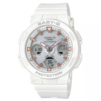 Часы Casio Babygie [] BEACH TRAVELER Radio Solar BGA-2500-7AJF женские белые