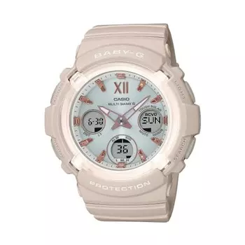 Часы Casio Babygie Radio Solar BGA-2800-4A2JF женские розово-бежевые