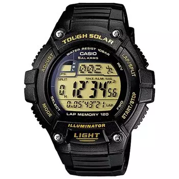Часы CASIO Casio Chipkashi с цифровым дисплеем, круглым календарем, прочными солнечными батареями W-S220-9AJ, мужские часы