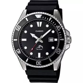 Часы Casio CASIO для дайвинга, серия MDV-106, мужская модель для заморских территорий (черный x серебристый MDV-106-1AV)