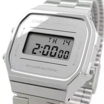 Часы Casio CASIO кварцевые серебристые A168WEM-7 [унисекс] [предмет]