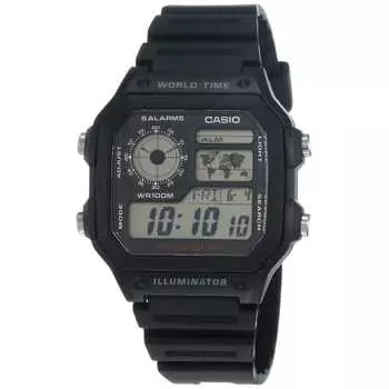 Часы CASIO цифровые AE-1200WH-1A мужские Overseas модель