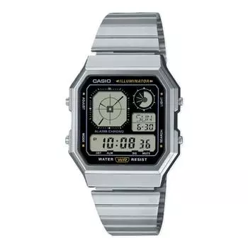 Часы CASIO Classic Series с аналоговым дисплеем и двумя цифровыми графиками A130WE-1A