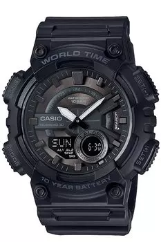 Часы Casio Collection Black [Casio] AEQ-110W-1BJH Мужские