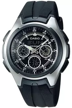 Часы Casio Collection Black [Casio] AQ-163W-1B1JH Мужские