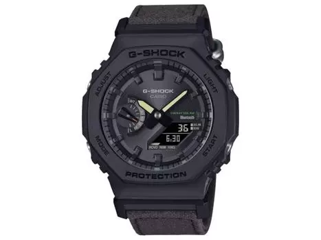 Часы CASIO G-SHOCK GA-B2100CT-1A5JF TRUECOTTON темно-коричневые часы с ремешком FOOD TEXTILE НОВЫЕ