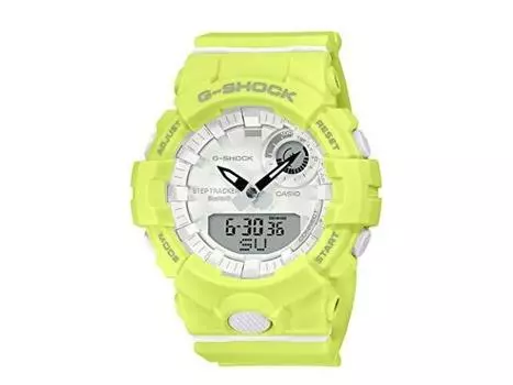Часы CASIO G-SHOCK среднего размера, модель GMA-B800-9AJR, мужские, желтые, Bluetooth, НОВИНКА