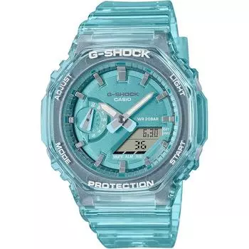 Часы Casio G-Shock средней модели GMA-S2100SK-2AJF Blue Skeleton синий