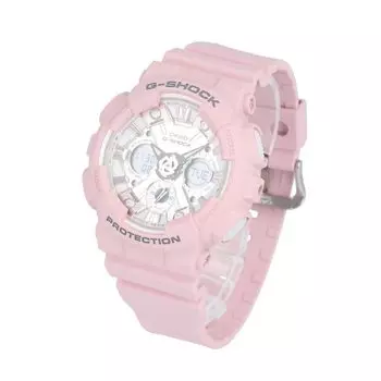 Часы CASIO G-SHOCK WOMEN NEO PUNK женские водонепроницаемые кварцевые Ana-Digi 2 стрелки розовые серебристые GMA-S120NP-4A